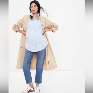 GAP maternity inset panel cheeky straight jeans